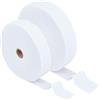 BENECREAT Striscia di Ovatta Jelly Roll Bianca Da 2 misura, Rotolo di Ovatta per Tappezzeria In Misto Cotone e Poliestere per Tappeti Jelly Roll, Tappeto Intrecciato, Tappeti Da Lancio, Totale 90m