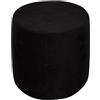 uyeoco Elasticizzato Copri Pouf Rotondo - 50x50/45x45/40x40/60x60 Velluto/Jacquard Copri Ottomano Cover -Lavabile Copertura Dell'Ottomano -Tondo Fodere Coprisgabello Poggiapiedi(Color 26,D45xH45cm)
