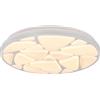 RL LIVE YOUR LIGHT Reality LED Lampada da soffitto Astro R64171031, plastica bianco opaco, incl. LED da 16 Watt, telecomando
