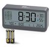 Cormyvo Sveglia LCD Dual Allarme con Snooze e Retroilluminazione | ABS leggero riciclabile, senza aghi, ideale per bambini, anziani, viaggi.