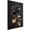 murando - Quadro Moderno per Camera da Letto, Verticale Rosa Nera, 40x60 cm | Chiodi Inclusi, 1 Pezzo, Murale Arte, Stampe da Parete, Resistenti Allo Sbiadimento, Produzione Europea