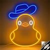Excerando Lampada Neon da Parete - Dimmerabile Duck Lamp Lucina Notte Bambini Cavo USB Alimentato, Lucine Led Decorative Lampada Notturna per Bambini Insegna Luminosa Led Personalizzata