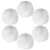 YUYWWAN 6 Pezzi Pompon, 7cm Pon Pon in Finte Pelliccia, Palline Colorate Palla di Peluche Soffice, Ponpons Decorare per Cappelli Portachiavi Sciarpe Albero di Natale DIY Accessori Casa 3 Colori (Bianco)