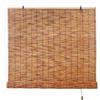 Generico Persiana in bambù Naturale, Tenda a Pacchetto Oscurante e Traspirante, Protezione UV per Finestre di Casa, Design Vintage in Legno, Facile Montaggio