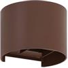 Lindby Applique LED da esterni (Moderno) colore Marrone, in Metallo lampadina inclusa applique lampada outdoor per facciata/parete terrazzo e