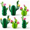 Goiern Set da 6 Decorazioni da Tavolo a Nido d'Ape con Cactus, Decorazioni Cactus in Stile Messicano per Fiesta messicane, Compleanni e Feste Tropicali