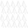 CRAFFANCY Mini Plastica Espositore Cavalletto, 20 Pz Bianco da Tavolo Arte Cavalletto Pittura Cavalletti per Foto Dipinti Carte Inviti Menu Display
