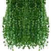 Homvik Piante edera Rampicanti artificiali 24 pezzi x 2,4 m piante da appendere artificiali, ghirlanda per decorazione esterna matrimonio casa siepe giardino scale finestra balcone recinzione tavolo