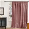 PONY DANCE Tenda Velluto Termica con Fettuccia 1 Pezzo L 300 x A 240 CM | 300g/m², Semioscuranti, per Interni, Camera da Letto, Soggiorno, Privacy, Decorazione, Buon Drappeggio, Rosa Selvatica