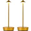 Bottone Lampade da tavolo senza fili ricaricabili Luce notturna portatile Decorazione domestica Lampada a punta durevole