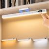 Colexy 30cm Magnetica Ricaricabile Luce Armadio LED, Luce LED Sottopensile Cucina | 3 Colori & Dimmerabile, Ruotabile di 180°, Controllo Touch, Protezione Degli Occhi, Per Scale Soggiorno Bagno Camere da Letto