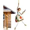 Generico Bohemian Whimsical Wind Swaying Figurine | Whimsical Dancing Lady Decor | Window Dancing Lady Art Figurine For Porch, Window, Balcony, Garden, Deck, Sunroom, Yard, Entryway