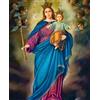 OVUNQUE PROTEGGIMI Quadro Moderno - Da Parete - Tela Canvas - Stampe Religiose - Immagine - Santo - Santa - Gesù - Madonna - (Madonna Ausiliatrice, 30 x 40 cm)