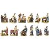 Joy Christmas Pastori per Presepe mestieri 12 cm in Resina, 12 Pezzi Assortiti, 51222