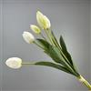 ABCWARRT Tulipani Artificiali Bouquet PU Real Touch Fiori Falsi Decorazione di Matrimonio Simulazione Tulipano Fiore Rosa Ristorante Decorazione Hotel (Bianco)