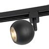 QAZQA gissi - Faretto trifase per binario Moderno - 1 luce - Ø 80 mm - Nero - Moderno - Soggiorno I Camera da letto I Sala da Pranzo I Cucina