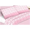 Passione per le tele Completo Lenzuola Invernale Felpate in Flanella Anti-Pilling 100% Cotone. Set lenzuola a fiori morbidissim made in Italy. singolo matrimoniale piazza e mezza (Flor rosa, matrimoniale)