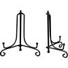 Jieddey Ferro Supporto Cavalletto,2 PCS Portapiatti in Ferro Nero Supporti di Ferro per Espositore Cornici per Foto Piatto Decorativo da Tavolo Decorazione 5 Pollici