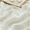 EMME Coperta 100% Cotone, Doppia Misura Pre-Lavata Morbida Calda Traspirante Coperta Leggera per Sedie Divano, Letto Copridivano per Tutte Le Stagioni (Bianco, 140 x 190 cm)