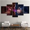 BAIOKAISHUII Quadri su Tela Immagini Decorazioni per la casa Marvel Avengers Alliance Capitan America Iron Man Dipinti per Soggiorno Stampa HD Personaggi dei Film Poster Opere d'Arte-Senza Cornice
