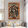 IHHGNB Stampe su tela di Jackson Pollock《Forma libera》Poster di opere d'arte moderne, immagine artistica da parete per la decorazione della casa e del soggiorno (70x100 cm/senza cornice)