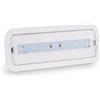 B·LED BARCELONA LED BARCELONA LED Lampada Emergenza LED 3W 250lm 3H Autonomia | Montaggio Superficie Incasso, ABS Bianco, Luce Fredda 6500K, IP20, Batteria Ni-Cd, Evacuazione Interni