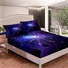 Loussiesd Set di biancheria da letto con angoli e luna, motivo bohémien, con motivo a freccia, per bambini, donne, chic, cielo stellato, ultra morbido, decorazione per camera singola