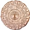 Holdes Ruota pagana 'Anno, Ruota Rotonda in Legno 'Albero della Vita, Ornamento Vintage Fatto a Mano per Vacanze Wiccan, Altare Yule, Decorazione Natalizia