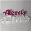Generico Scritta e Porta Confetti in POLISTIROLO da Personalizzare Altezza15 cm 50-60 cm. Colorata Solo sul Lato Frontale