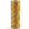 Tssnlur Cordoncino in oro da 1 mm, 100 m, filo metallico con glitter per il fai da te, non elastico, per bricolage, matrimoni, decorazioni, confezioni regalo (1 mm)