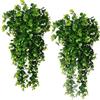 Novocloud 2 Pezzi Piante Pensili Artificiali 78cm, Edera Finta da Esterno e Interno, Pianta Artificiale Cadente in Plastica per Decorazione Casa, Balcone, Giardino, Parete, Matrimonio e Feste