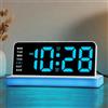Plumeet Sveglia da Camera da Letto, Orologio Digitale con Porta di Ricarica | Orologio da Comodino Plumeet con Numeri Grandi, Data, Temp, Retroilluminazione e Luce Notturna, Alimentato Tramite Adattatore