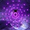 GEDEGOOK Catena Luminosa Halloween, Luci Ragnatela di Halloween 70 LED, 8 Modalità Decorazioni Casa Luci a Rete, Funzionamento a Batteria, Impermeabili Decorazione Esterno, Violetta
