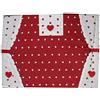 Russo Tessuti Copriforno Copri Forno 35x45 Cuore Pois Vari Colori-Rosso