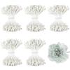 XRXYMQ 1750 Pezzi Pistilli per Fiori Finti Fiori Timbri Doppia Testa Pistillo Bianco Accessori Scovolini per Fai Da Te Bouquet Artigianato Decorazione Scrapbook