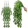 Laiiqi 3 fiori finti artificiali di luppolo, piante da appendere, fiori di luppolo, piante rampicanti in plastica, realistiche, finte ghirlande rampicanti da appendere, per casa, parete, giardino, balcone