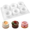 Zykra Stampi per Budino 6 Cavità, 29x17cm Antiaderenti Stampo Silicone Alimentare | Stampi con Scanalature in Silicone, Riutilizzabili, per Realizzare Saponi, Budin, Cioccolato, Gelatine, Torte (Bianco)