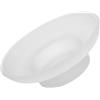 UTHCLO Piattino Porta Sapone Bagno in Vetro Rotondo Trasparente | Uso Versatile in Washroom e Cucina, Base Antiscivolo, Facile da Pulire, per Lavabo e Piano