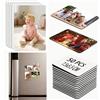 CECOMBINE 50 pezzi Set di magneti in bianco per sublimazione, 5,5x7,5 cm Magneti foto personalizzati, adesivi per magneti da frigorifero, set fai da te per lavagna, ufficio, calendario, casa, fai da te, cucina