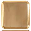 H&H Vassoio in Acciaio Inox Quadrato, Colore Oro, 30cm