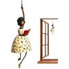 Generico Bohemian Whimsical Wind Swaying Figurine | Whimsical Dancing Lady Decor | Window Dancing Lady Art Figurine For Porch, Window, Balcony, Garden, Deck, Sunroom, Yard, Entryway