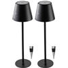 Lunartec lampada: Set da 2 pezzi Lampade da tavolo LED a batteria e tappi per bottiglie, LED RGBW, batteria da 1.800 mAh (lampada tavolo a, tappo bottiglia per lampade)
