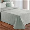 Daunex Copriletto Botticelli in Piquet di Cotone Jacquard Matrimoniale Verde