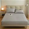 MCBHSH Coprimaterasso Matrimoniale con Cerniera、Copri Proteggi Materasso Imbottito, Singolo Proteggi Materasso con Angoli Letto Traspirante Lenzuolo-C-160×190+20cm
