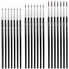 LONGERSIZHAN 42Pz Pennelli per Dipingere 000/00/0, Acrilico e Acquerello | Set pennelli fini per miniature e unghie gel. Ideali per acrilico, acquerello, acquarelli e olio.