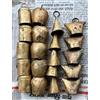 Mango Gifts - Set di 20 campane vintage in metallo, fatte a mano, altezza 5,1 cm