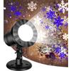 Langubaby Proiettore Natale Fiocchi di Neve Esterno LED Interno IP65 Impermeabile Luce Elegante per Decorazioni Natale Giardino Patio (Blu e Bianche)