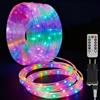 Suusolny 10 m, 100 LED, dimmerabile, con 8 modalità e timer, tubo esterno IP44, impermeabile, illuminazione decorativa a LED RGB per feste, feste, illuminazione natalizia