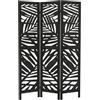 ML DESIGN modern living ML-Design Paravento per Ambienti a 3 Ante Kyoto Separè Divisorio da Interno | Parete Pieghevole a 3 Pannelli Autoportante 170x121 cm con Telaio in Legno Paulownia per Soggiorno, Camera da Letto o Studio