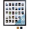 Tapeera Cornice Collage Foto in Legno per Fujifilm Instax Mini - 30 Aperture Grande Cornice Collage per Parete - Non Compatibile con Pellicola Polaroid